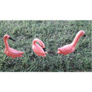 Flamingos em Cerâmica Enfeite de Jardim