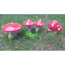 Cogumelos em Cerâmica Enfeite de Jardim