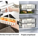 Caixa Organizadora de Alimentos para Geladeira