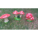 Cogumelos em Cerâmica Enfeite de Jardim