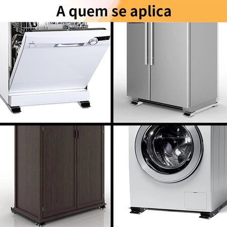 Suporte Com Rodinha Para Geladeira até 200kg